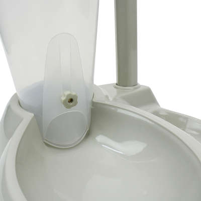 Bebedouro Chalesco de Bilha e Comedouro Automático - Creme