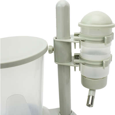 Bebedouro Chalesco de Bilha e Comedouro Automático - Creme