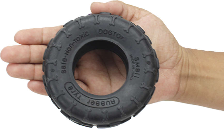 Brinquedo American Pets Pneu de Borracha Preto - Tam. P