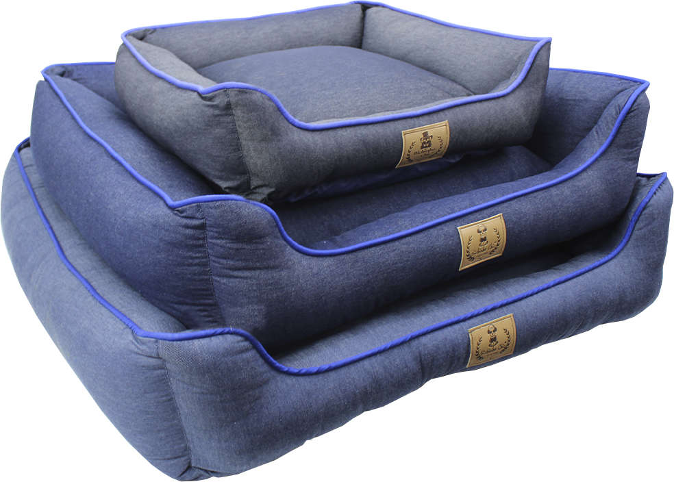 Cama Bichinho Chic Índigo Azul - Tam. P