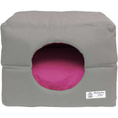 Cama Bichinho Chic Standard Bege com Rosa