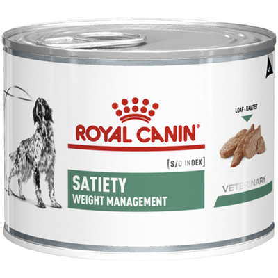 Ração Royal Canin Lata Canine Veterinary Diet Satiety Support Wet para Cães Adultos Obesos - 195 g