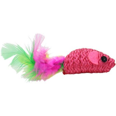 Brinquedo American Pets Cat Toy Ratinho com Penacho - 1 Unidade
