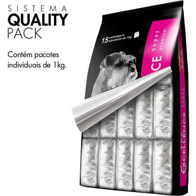 Ração Selecta Dog Excellence Super Premium Cães Adultos Raças Médias Arroz e Frango