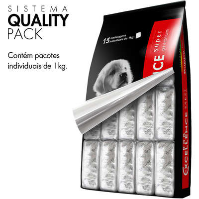 Ração Selecta Dog Excellence Super Premium Filhotes Raças Grandes Arroz e Frango