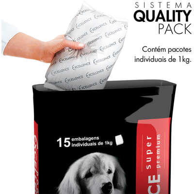 Ração Selecta Dog Excellence Super Premium Adultos Raças Grandes Arroz e Frango
