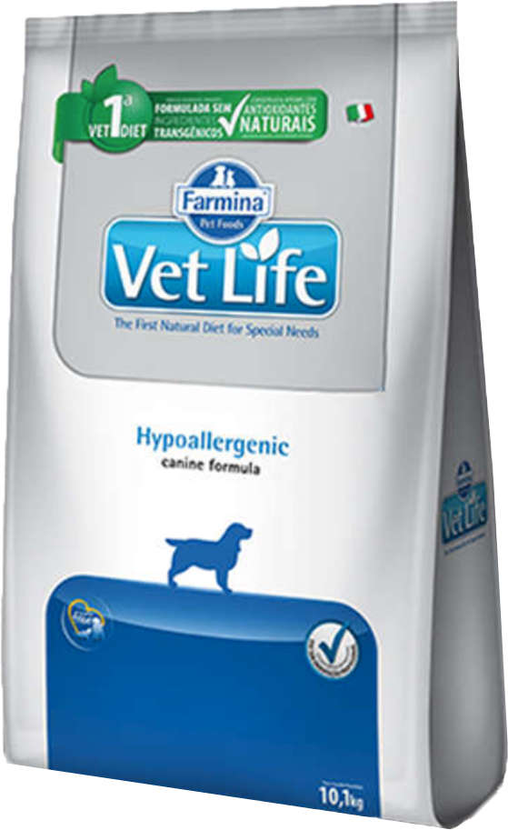 Ração Farmina Vet Life Natural Hypoallergenic para Cães Adultos com Problemas de Pele - 10Kg
