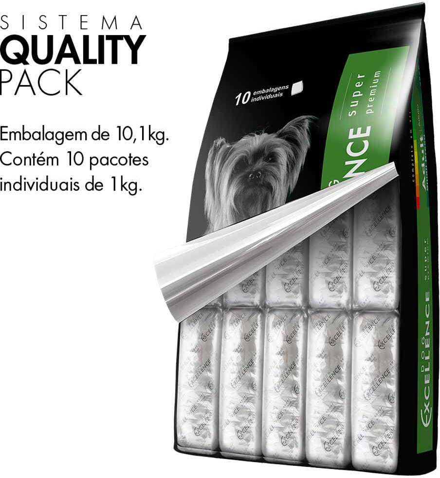 Ração Seca Dog Excellence Super Premium Frango e Arroz para Cães Adultos Raças Pequenas - 10,1Kg