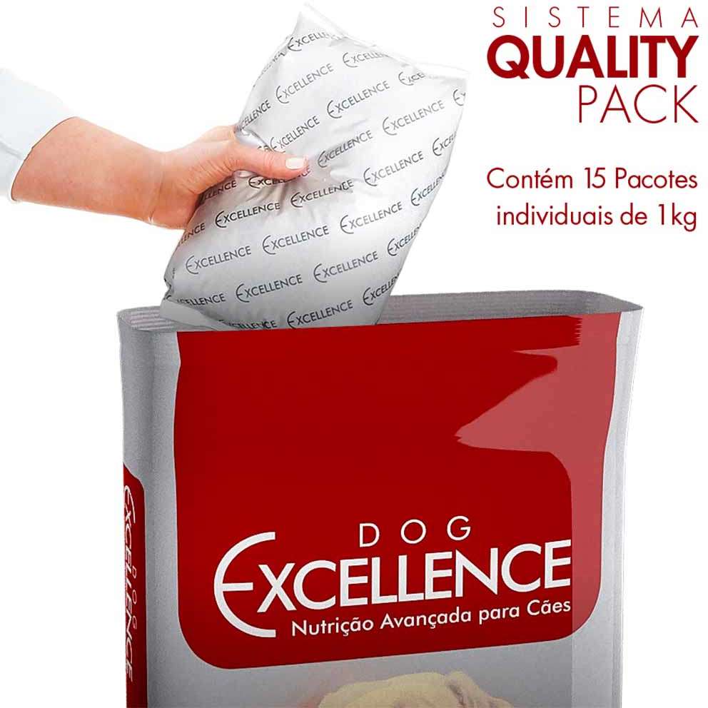Ração Seca Dog Excellence Frango e Arroz para Cães Adultos Raças Grandes - 15Kg