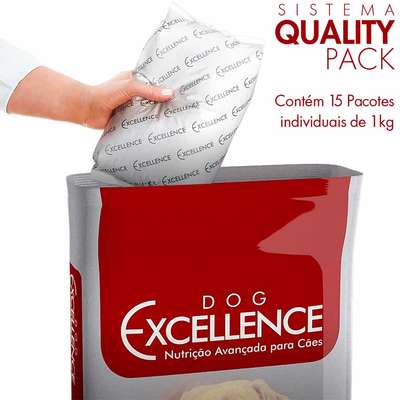 Ração Selecta Dog Excellence Cães Adultos Raças Grandes Frango e Arroz - 15 Kg