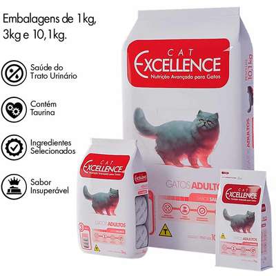 Ração Cat Excellence Salmão para Gatos Adultos