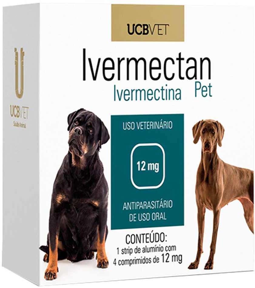 Antiparasitário UCBVET Ivermectan Pet para Cães - 12 mg