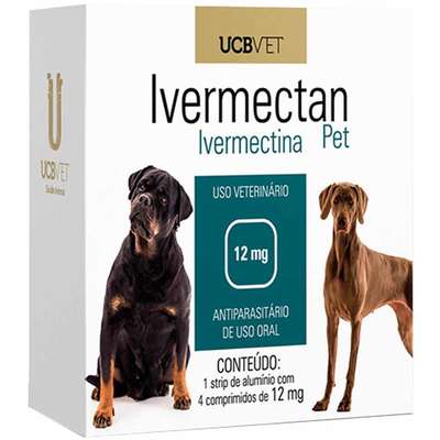 Antiparasitário UCBVET Dermac Ivermectan Pet para Cães