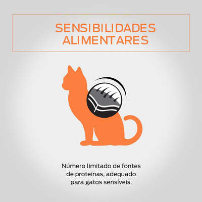 Ração Nestlé Purina Pro Plan Cat Sensitive para Gatos Adultos com Pele Sensível