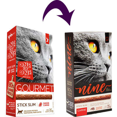 Petisco Spin Pet Gourmet Stick Slim Carne para Gatos
