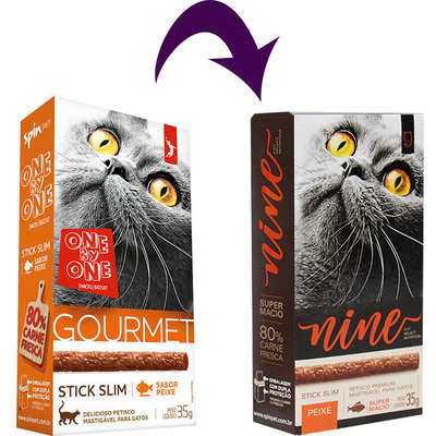 Petisco Spin Pet Gourmet Stick Slim Peixe para Gatos