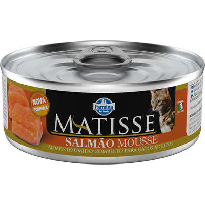 Ração Úmida Farmina Matisse Salmão Mousse para Gatos Adultos