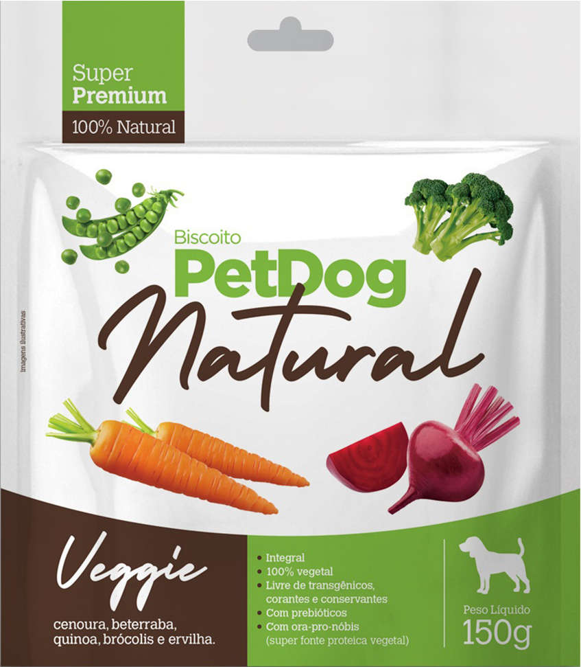 Biscoito PetDog para Cães Sabor Veggie - 150g