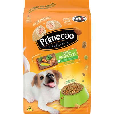 Ração Seca Primocão Premium Original Frango e Vegetais para Cães Adultos de Raças Pequenas