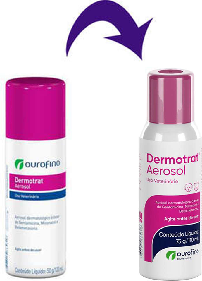 Anti-inflamatório Ourofino Dermotrat Aerosol - 75 g