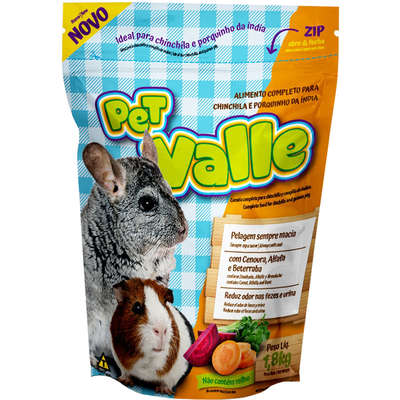 Ração Premium Pet Valle para Chinchila e Porquinho da Índia