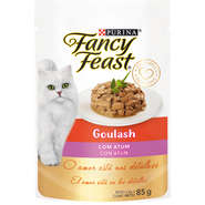 Racão Úmida Nestlé Purina Fancy Feast Sachê Goulash Atum para Gatos Adultos