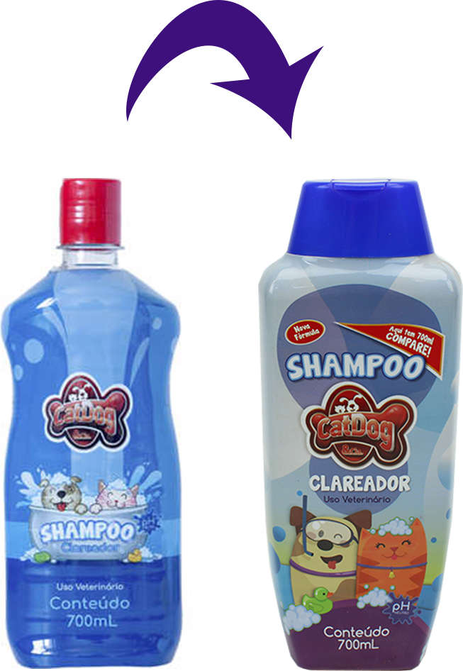 Shampoo Clareador CatDog & Cia para Cães e Gatos - 700 mL