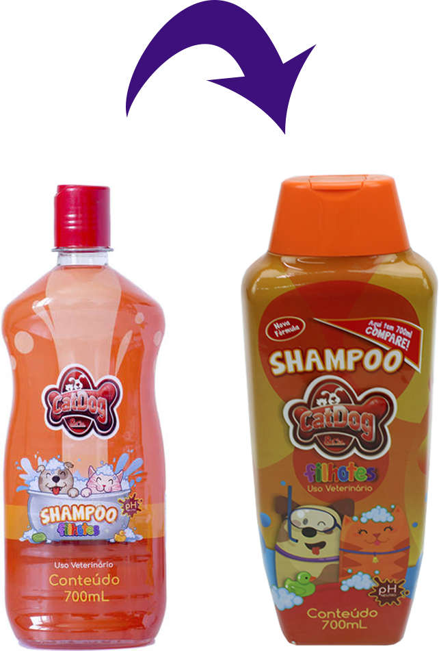 Shampoo Filhotes CatDog & Cia para Cães e Gatos - 700 mL