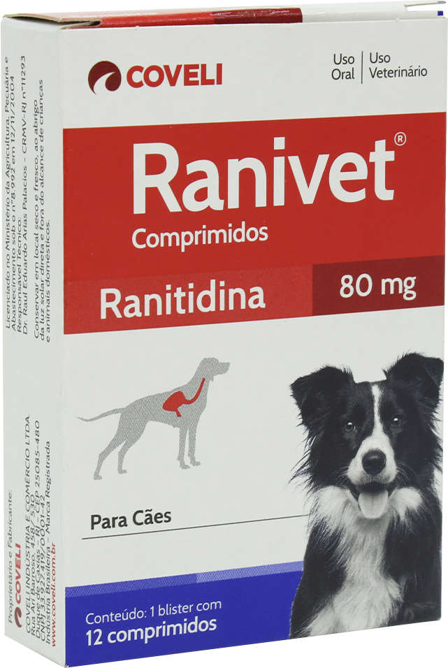Antiácido Coveli Ranivet Ranitidina - 80 mg