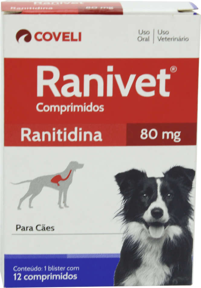 Antiácido Coveli Ranivet Ranitidina - 80 mg