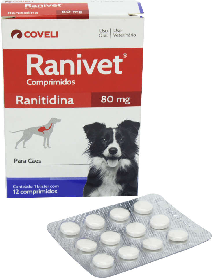 Antiácido Coveli Ranivet Ranitidina - 80 mg