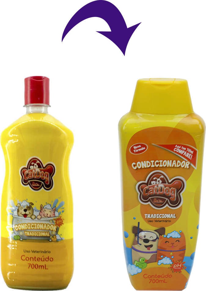 Condicionador CatDog & Cia Tradicional para Cães e Gatos - 700 mL