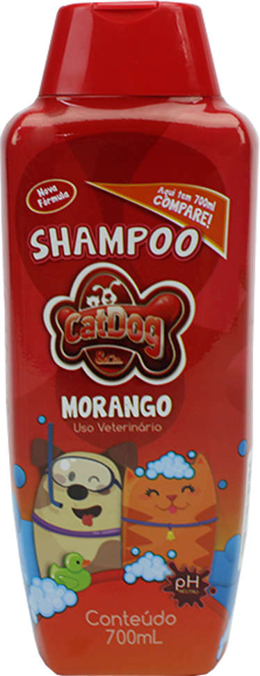 Shampoo Morango CatDog & Cia para Cães e Gatos - 700 mL