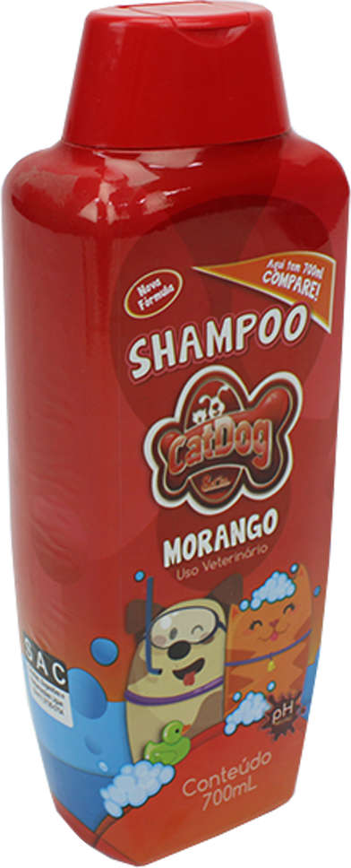 Shampoo Morango CatDog & Cia para Cães e Gatos - 700 mL