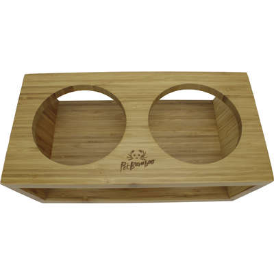 Bebedouro e Comedouro PetBamboo Irregular em Bambu