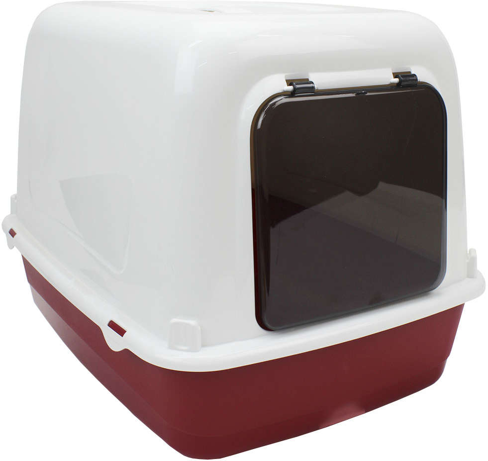 Sanitário Ferplast Clear Cat 10 Bordô para Gatos - Bordo