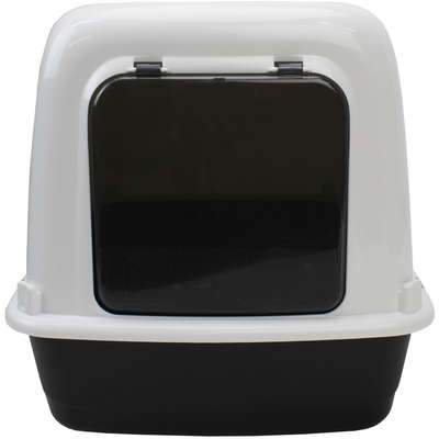 Sanitário Ferplast Clear Cat 10 Preto para Gatos - Preto