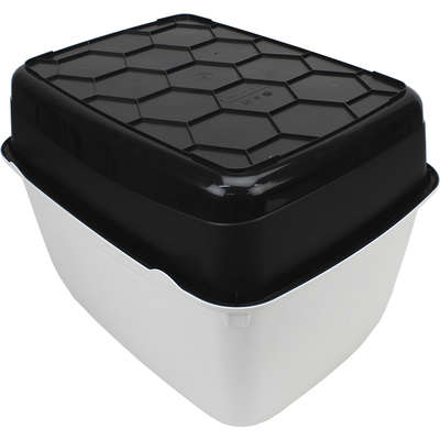 Sanitário Ferplast Clear Cat 10 Preto para Gatos - Preto