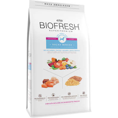 Ração Hercosul Biofresh Cães Adultos Light Raças Médias