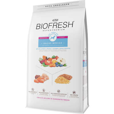 Ração Hercosul Biofresh Cães Adultos Light Raças Médias