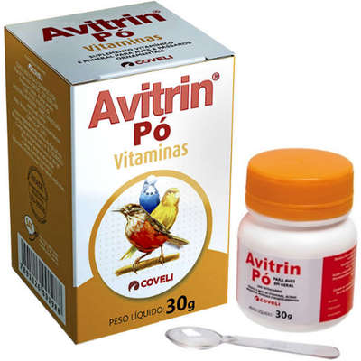 Pó Vitaminado Coveli Avitrin para Pássaros