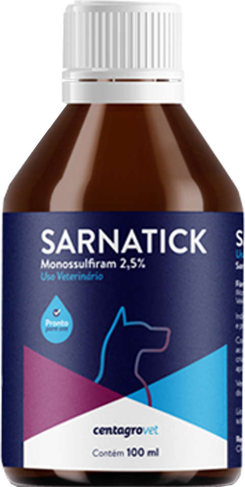 Sarnicida Centagro Vet Sarnatick para Cães - 100 ML