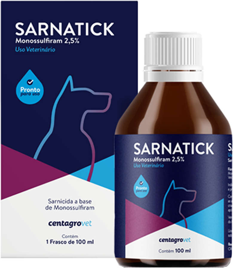 Sarnicida Centagro Vet Sarnatick para Cães - 100 ML