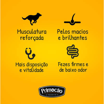 Ração Seca Primocão Premium Original Carne e Leite para Cães Filhotes
