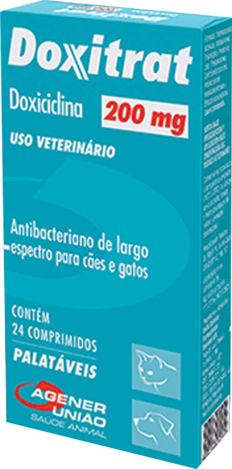 Antibacteriano Agener União Doxitrat 24 comprimidos - 200 mg