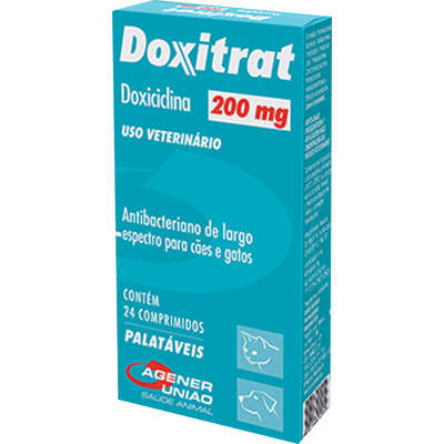 Antibacteriano Agener União Doxitrat 24 comprimidos - 200 mg