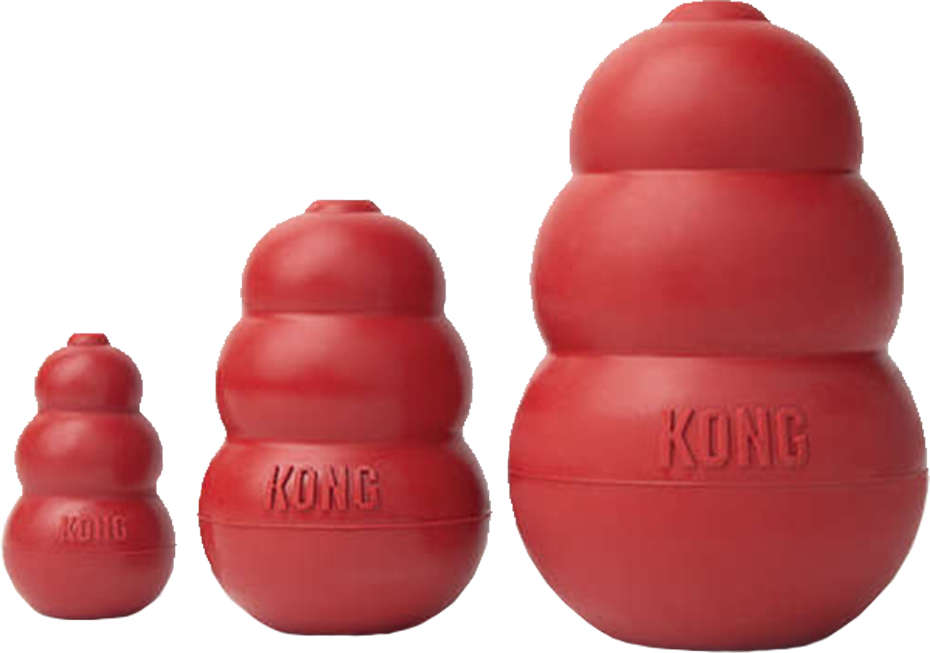 Brinquedo Interativo KONG Classic KK com Dispenser Vermelho para Ração ou Petisco - Tam. XXG