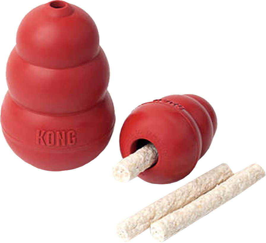 Brinquedo Interativo KONG Classic KK com Dispenser Vermelho para Ração ou Petisco - Tam. XXG