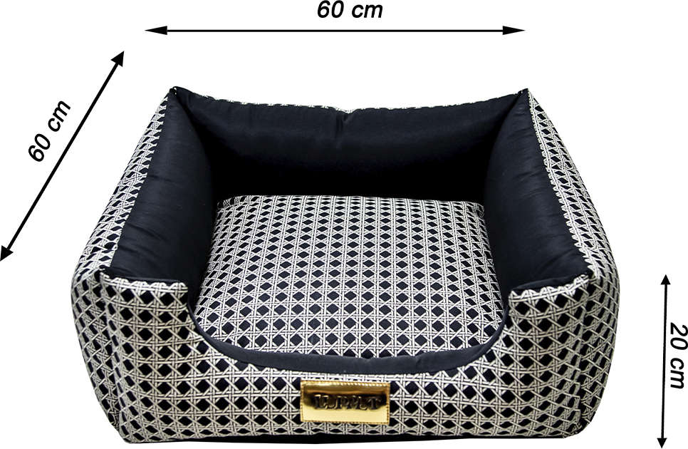 Cama Quadrada Luppet Vime Preta - Tam. G