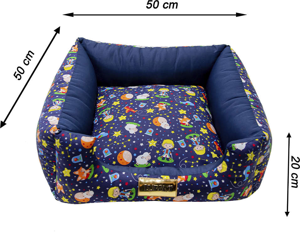 Cama Quadrada Luppet Pequenho Príncipe Marinho - Tam. M
